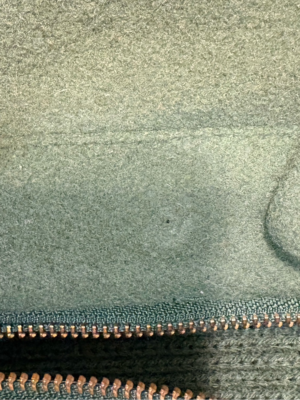 Anthropologie Madchen Jacket Womens Small Green Fatigue Finery Cape Wool Blend - Picture 6 of 6